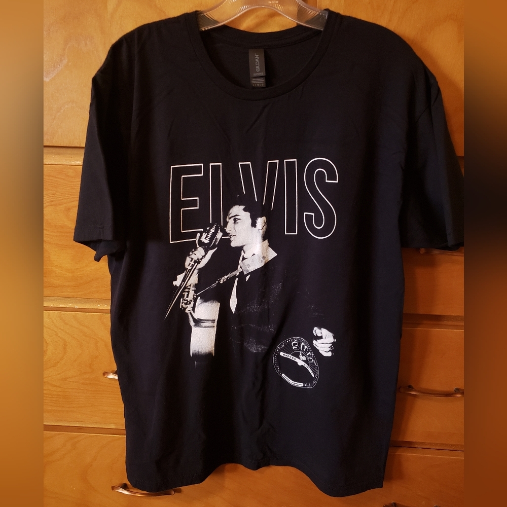 Elvis Presley Sun Records Black T-shirt Size Large